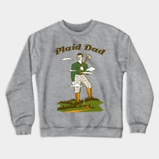 Plaid Dad Crewneck Sweatshirt